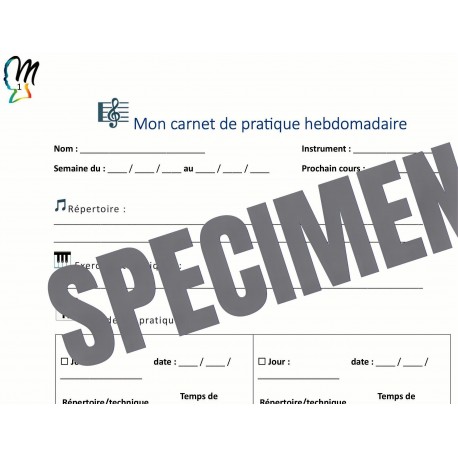 Mon carnet de pratique hebdomadaire